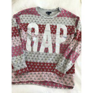 Gap Kids grey Sweatshirt allover heart design